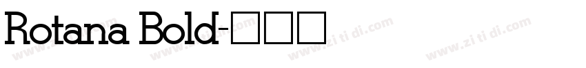 Rotana Bold字体转换